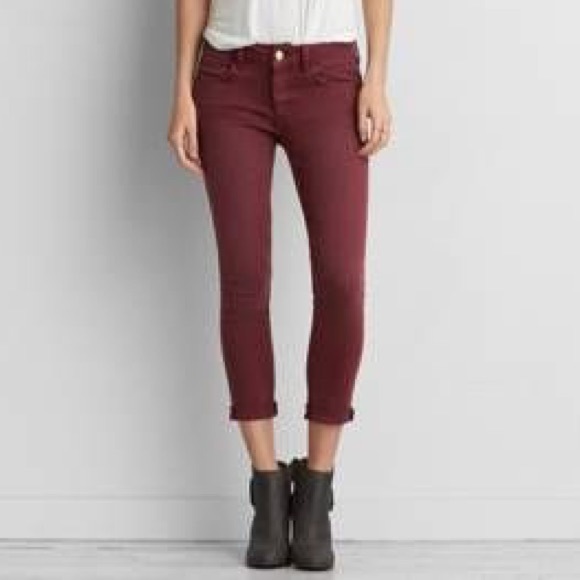 American Eagle Outfitters Denim - AEO Distressed Super Stretch Jegging Crop Pants